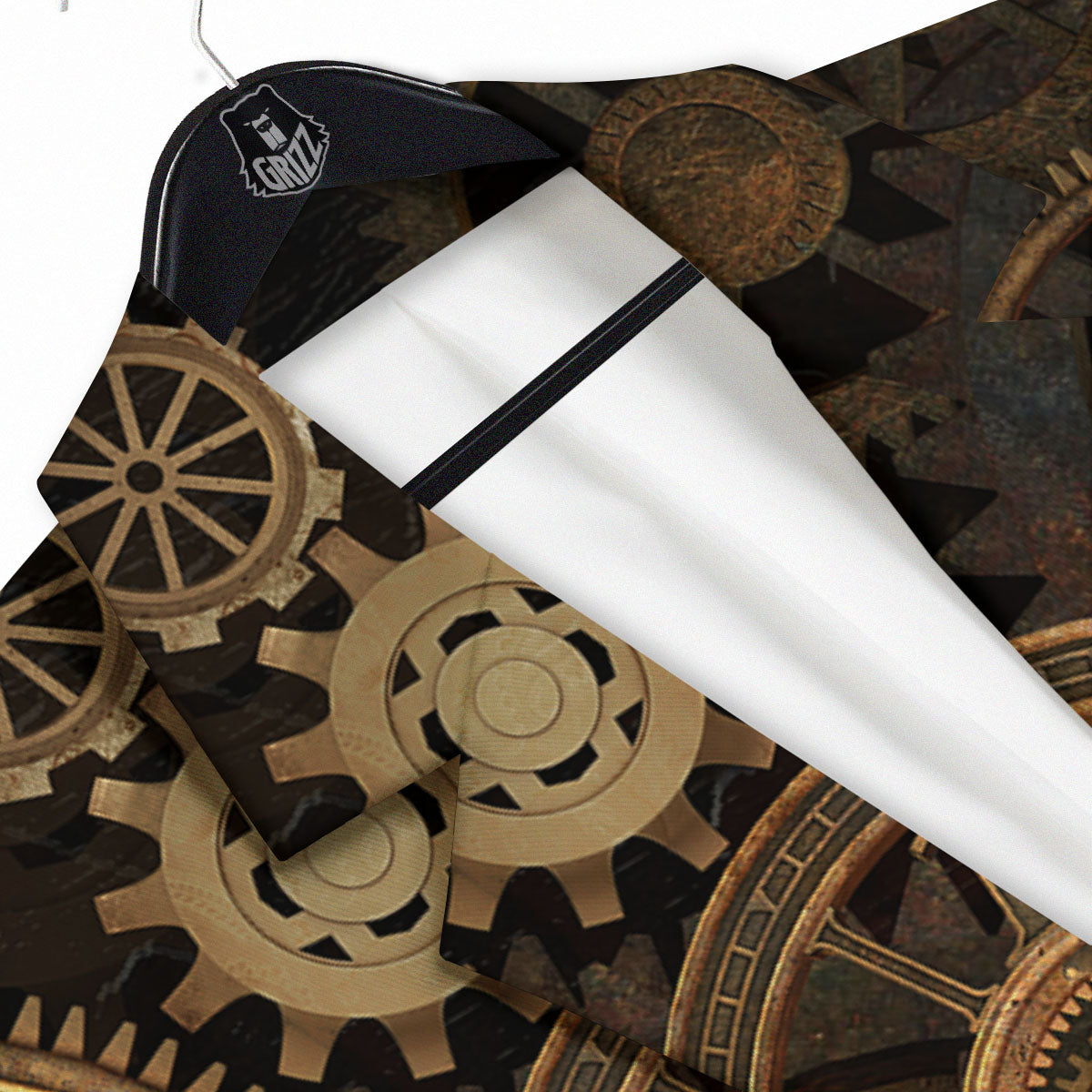 Steampunk Gears Vintage Print Men's Sport Coat-grizzshop