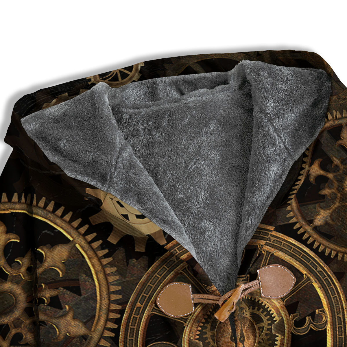 Steampunk Gears Vintage Print Men's Windbreaker Jacket-grizzshop