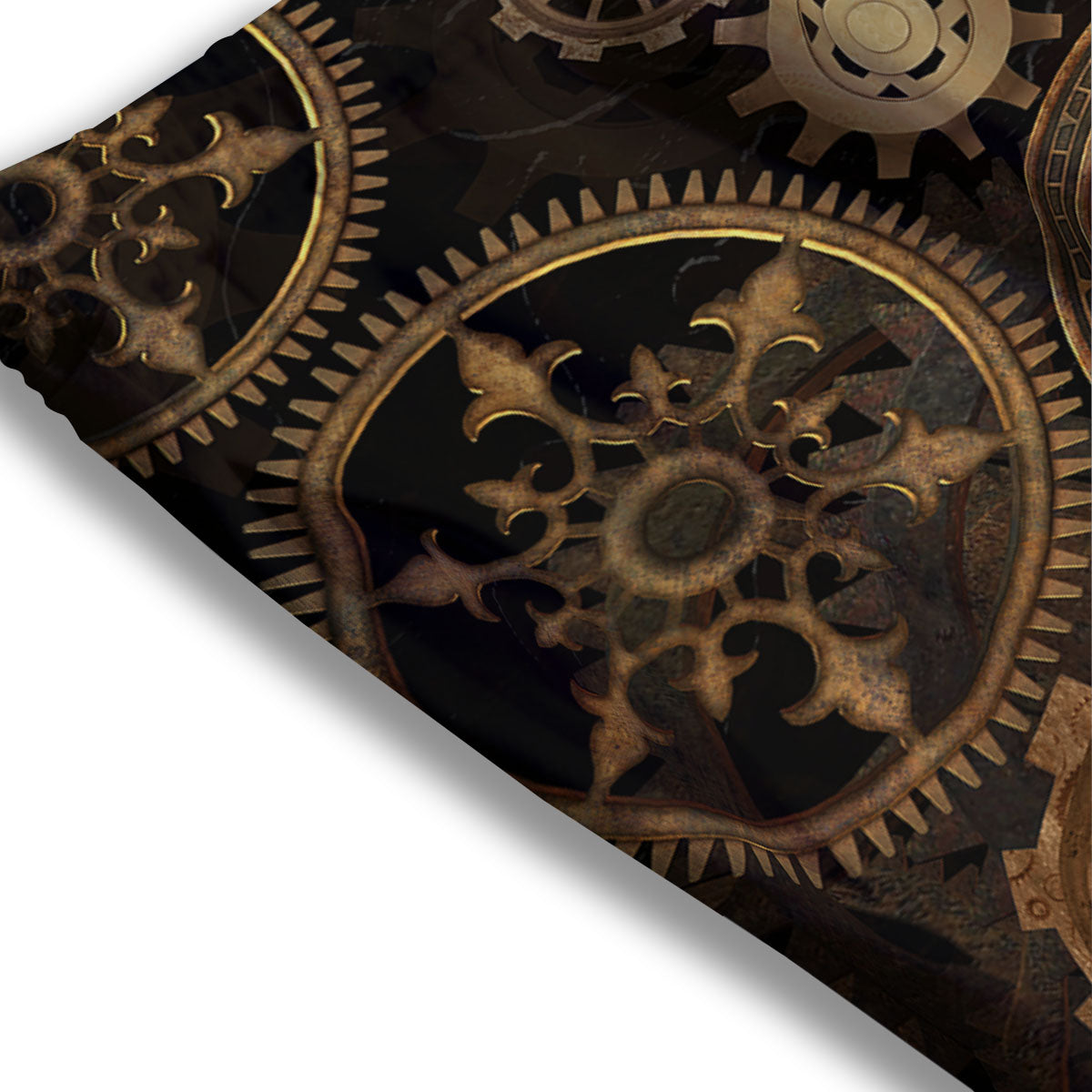 Steampunk Gears Vintage Print Mesh Shorts