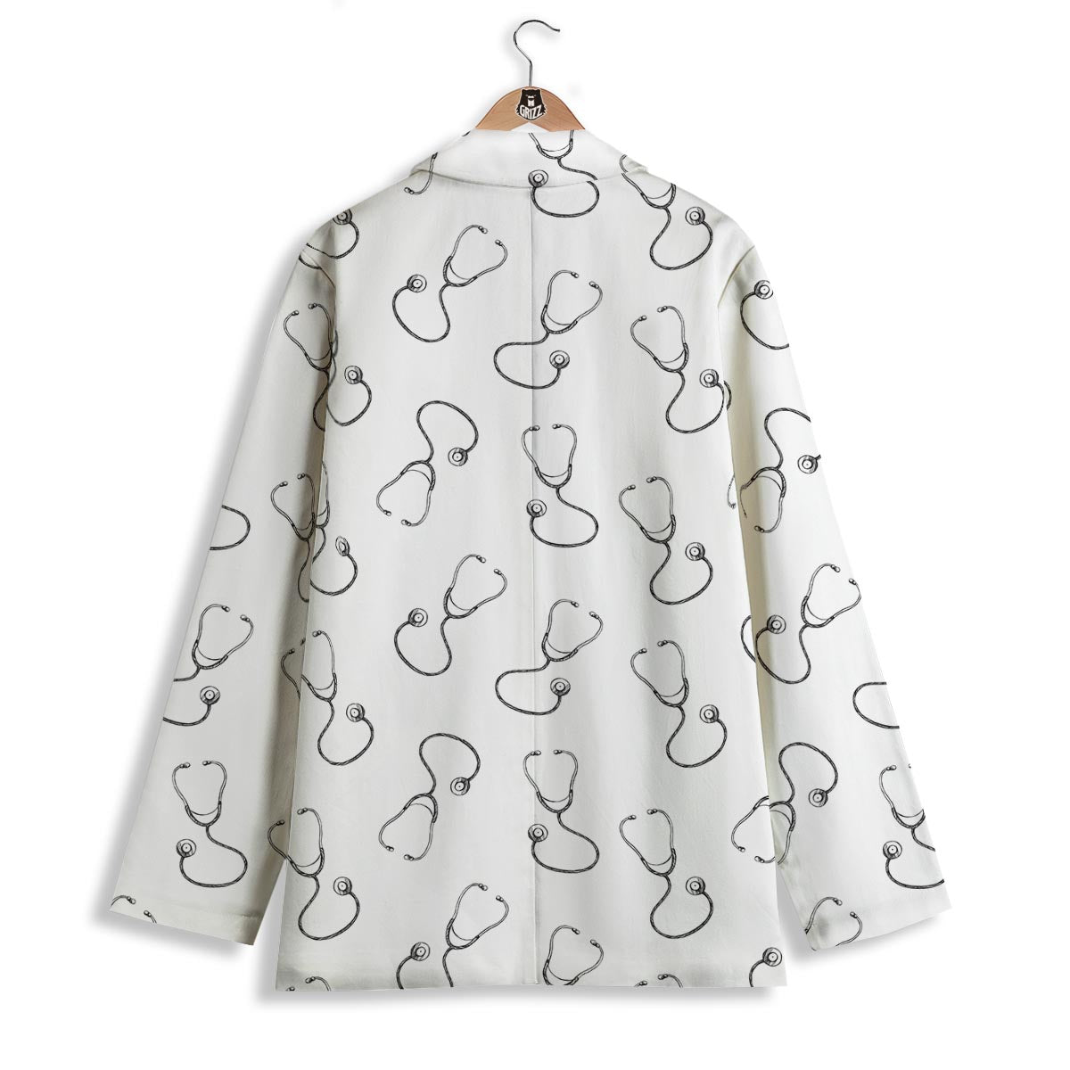 Stethoscope Sign Print Pattern Women's Blazer-grizzshop