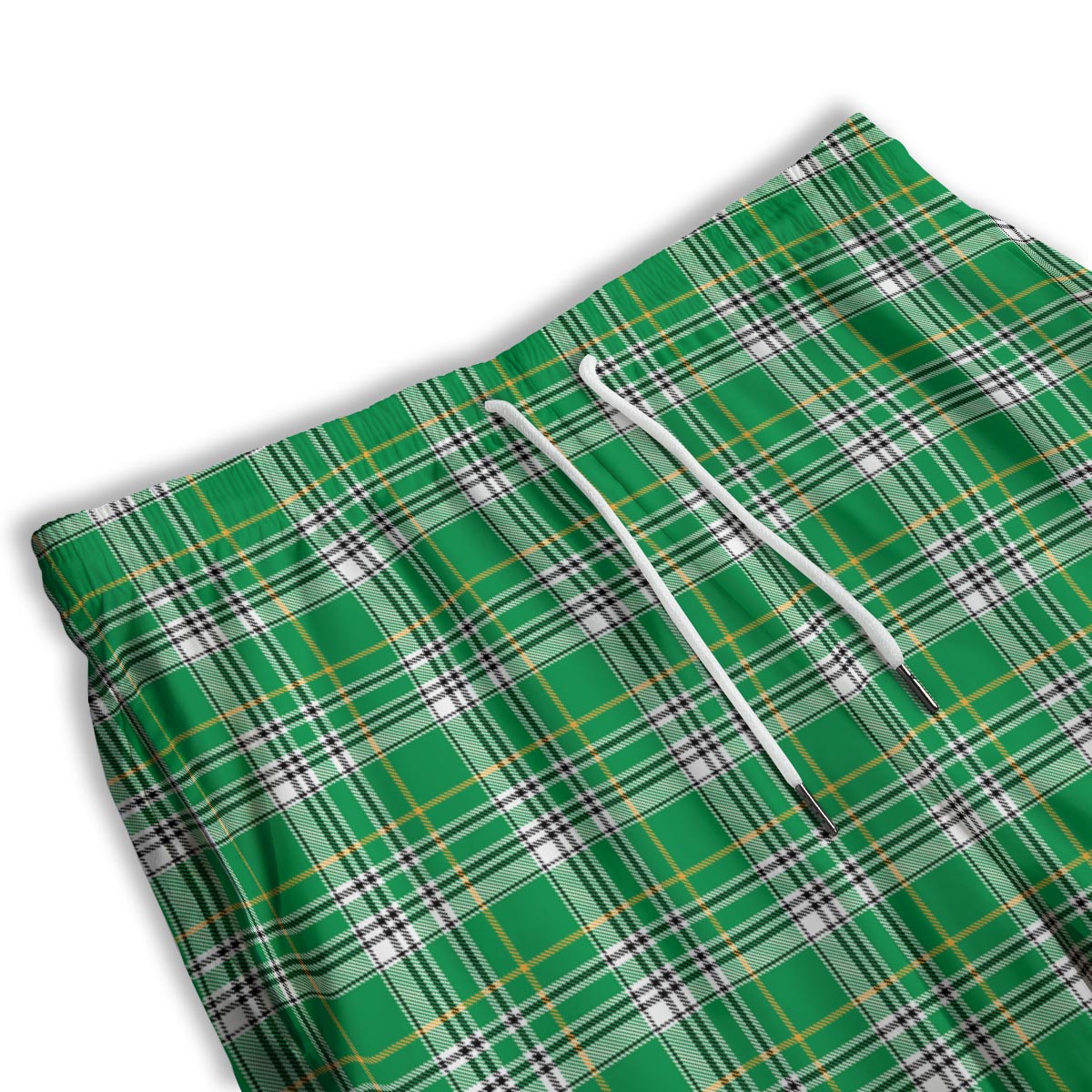 Stewart Plaid Saint Patrick's Day Print Pattern Men's Athletic Shorts