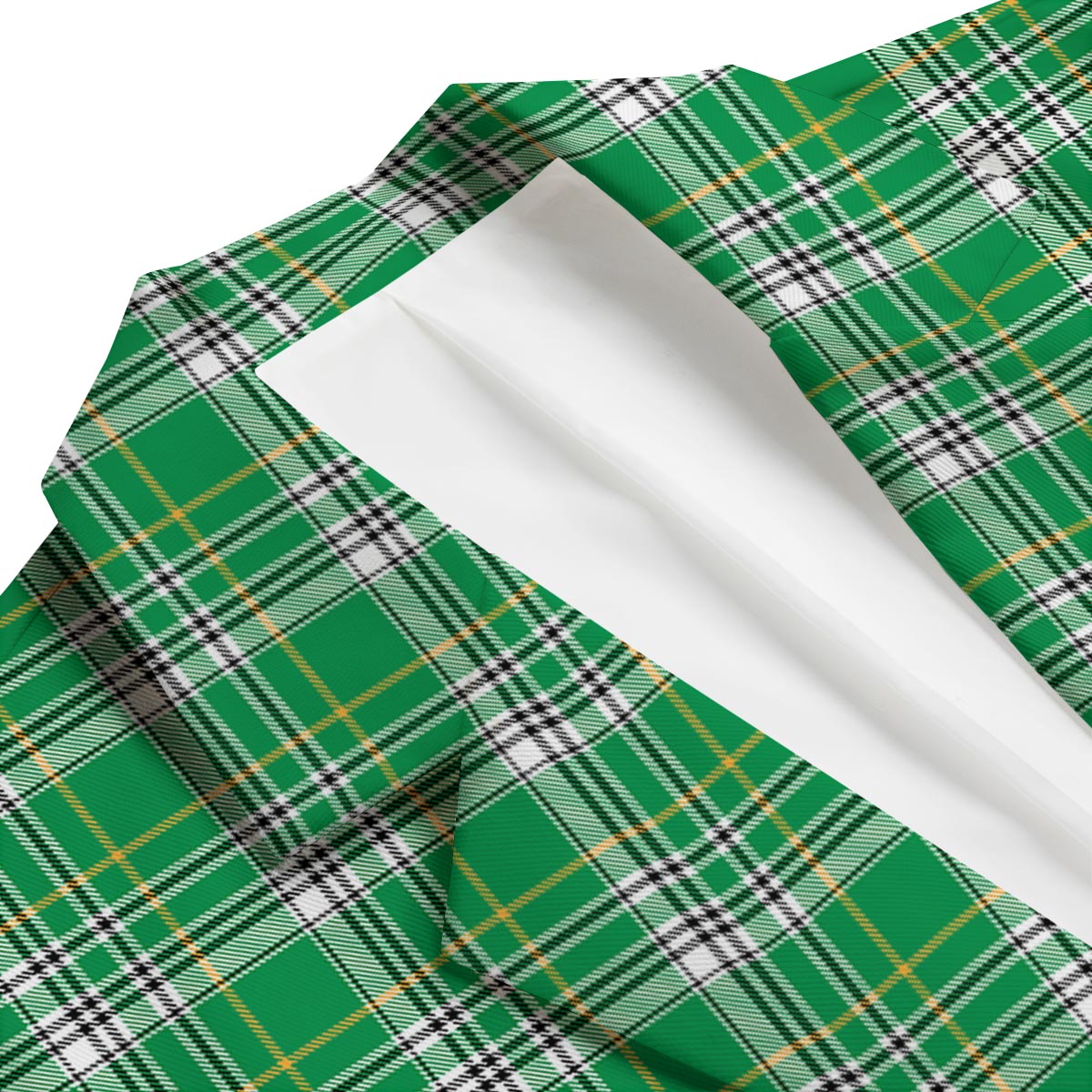 Stewart Plaid Saint Patrick's Day Print Pattern Men's Blazer-grizzshop