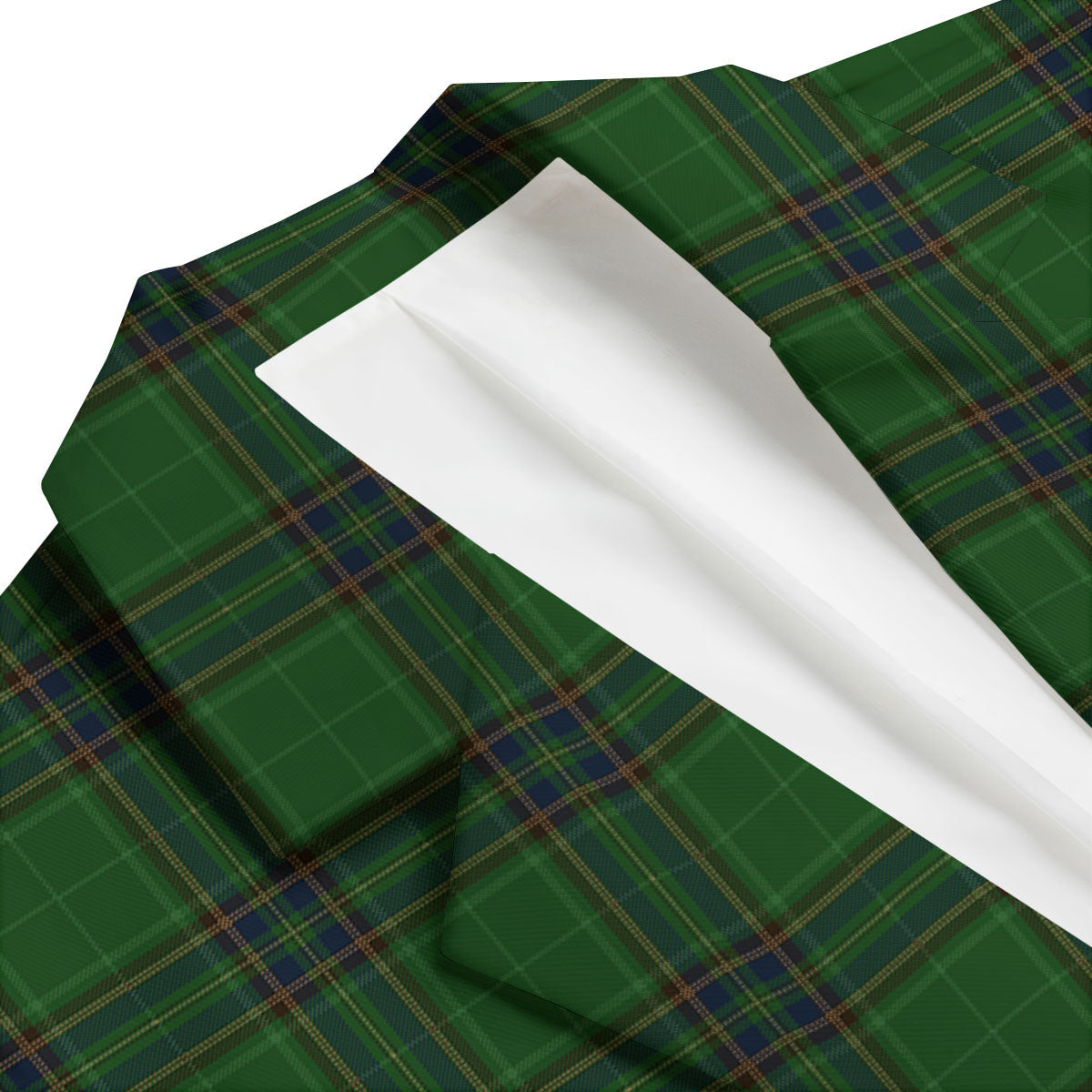 Stewart Tartan Blue And Green Print Men's Blazer-grizzshop