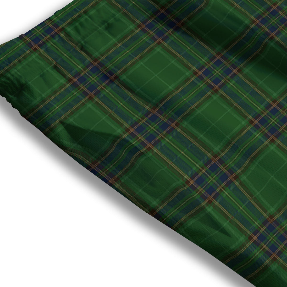 Stewart Tartan Blue And Green Print Mesh Shorts