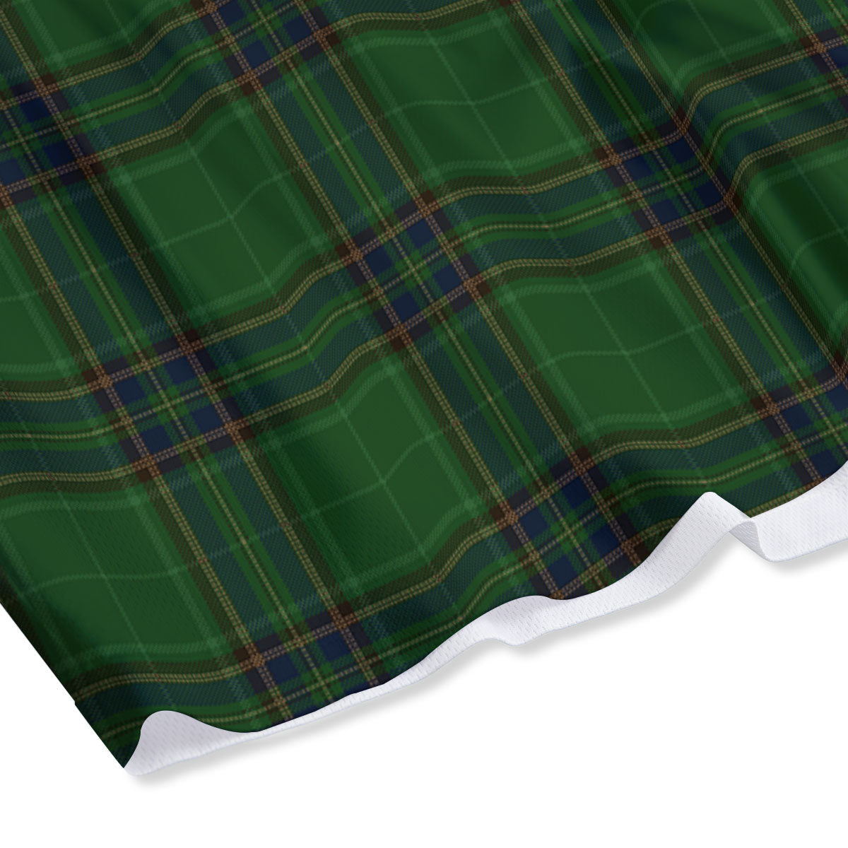 Stewart Tartan Blue And Green Print Mesh Shorts