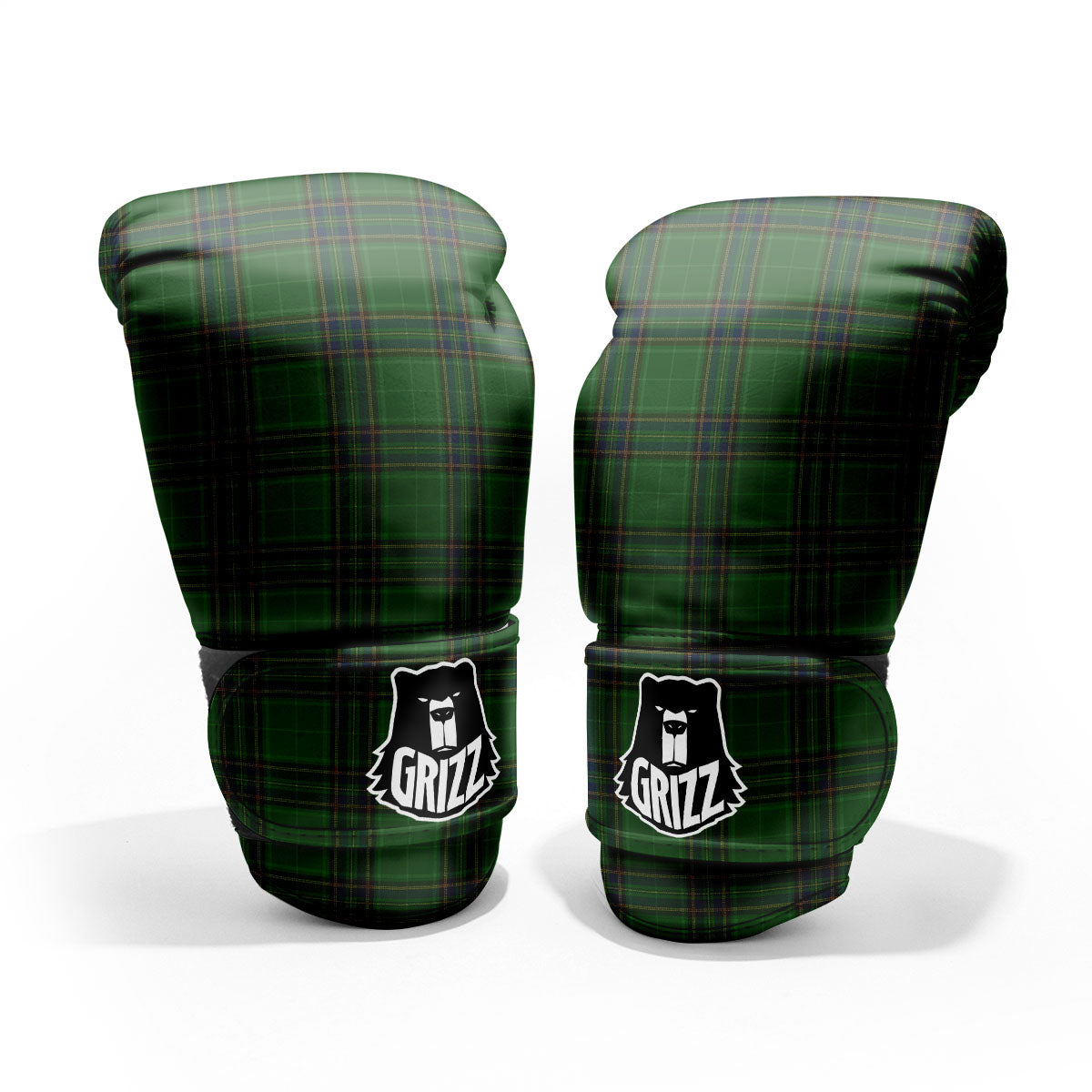 Stewart Tartan Blue And Green Print Pro Boxing Glove