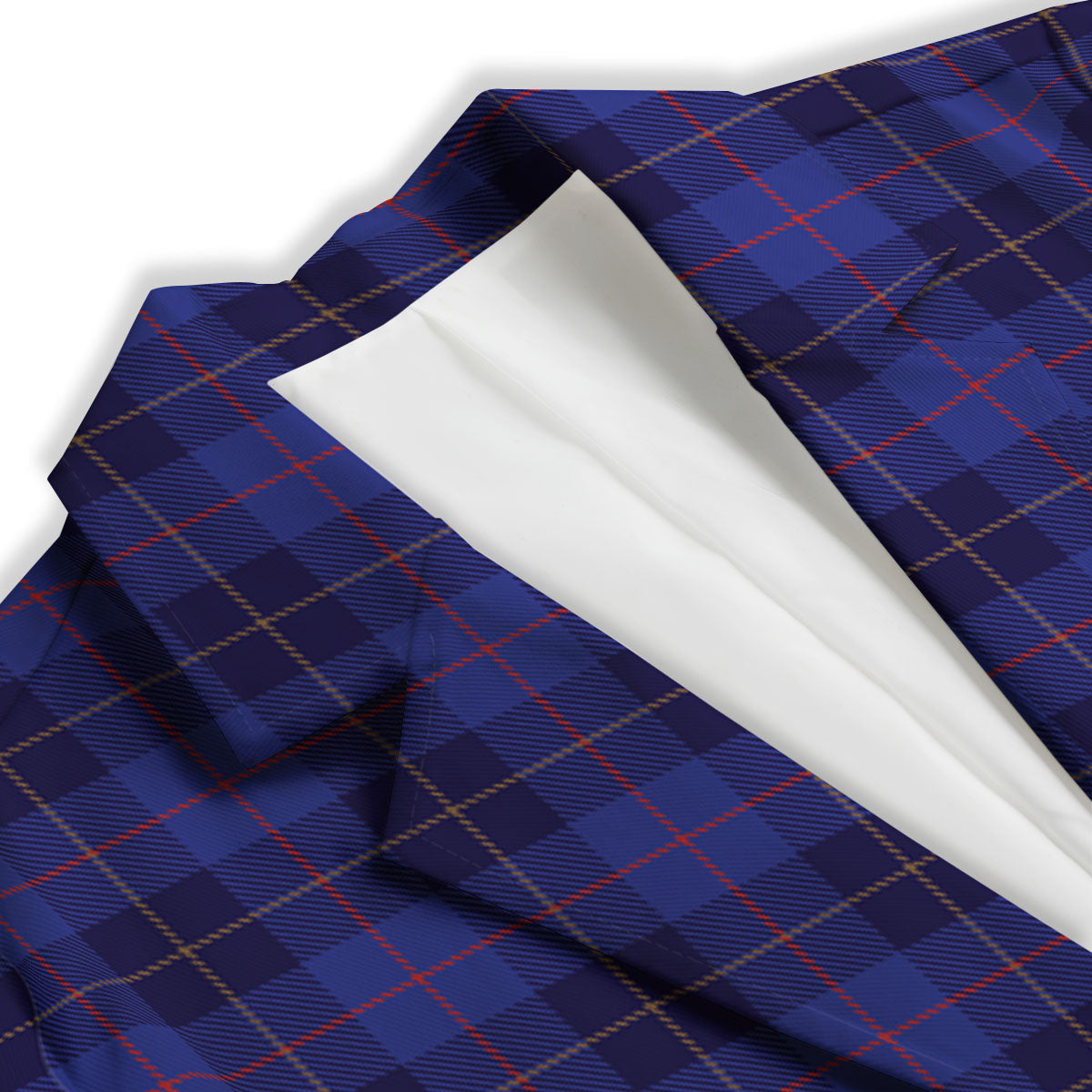 Stewart Tartan Deep Blue Print Women's Blazer-grizzshop
