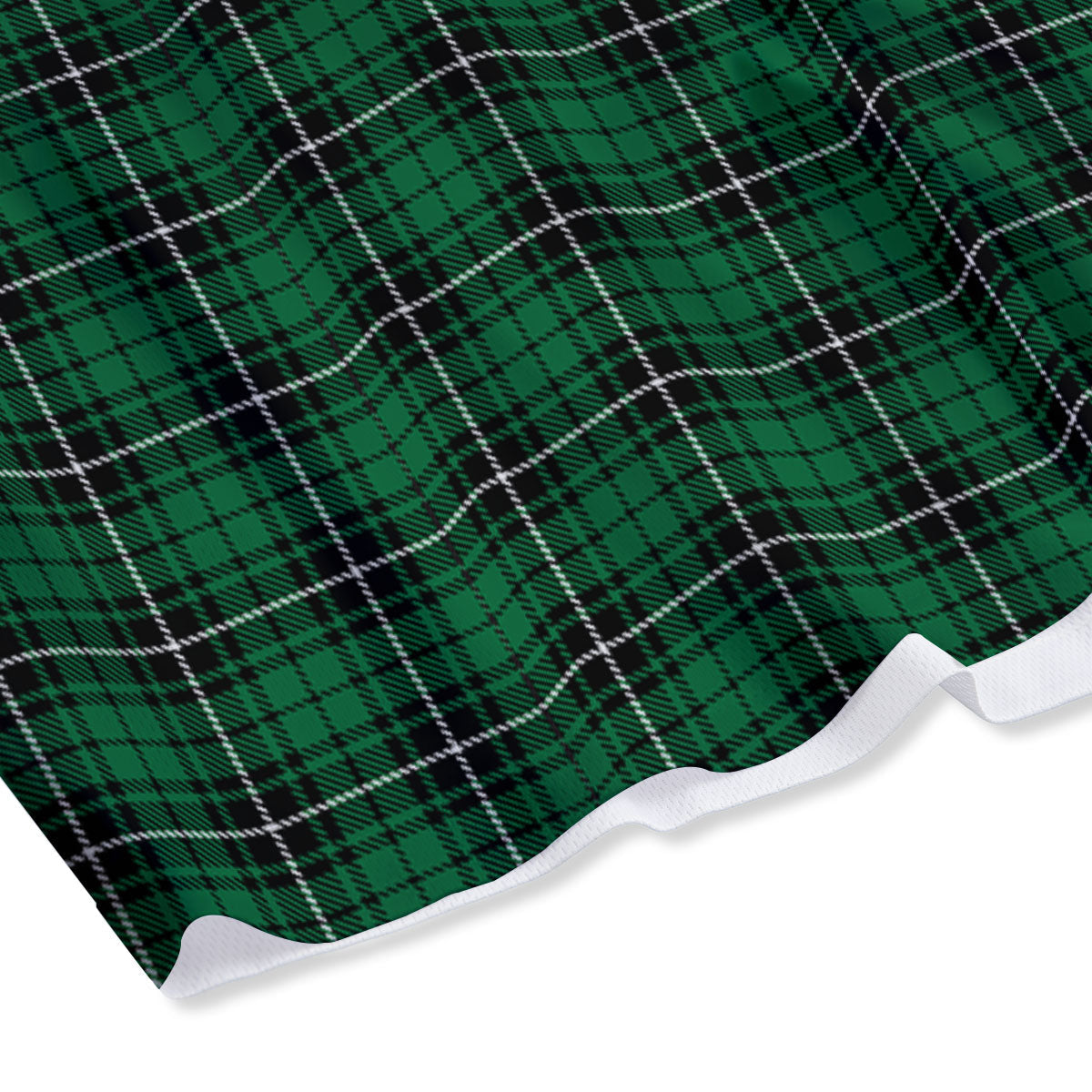 Stewart Tartan Green Print Mesh Shorts