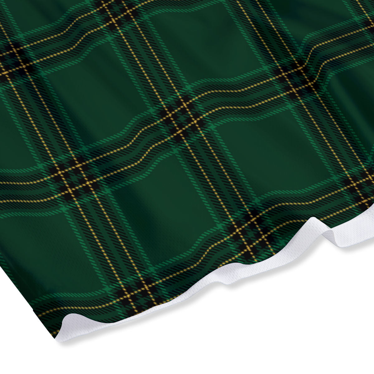 Stewart Tartan Green Print Pattern Mesh Shorts