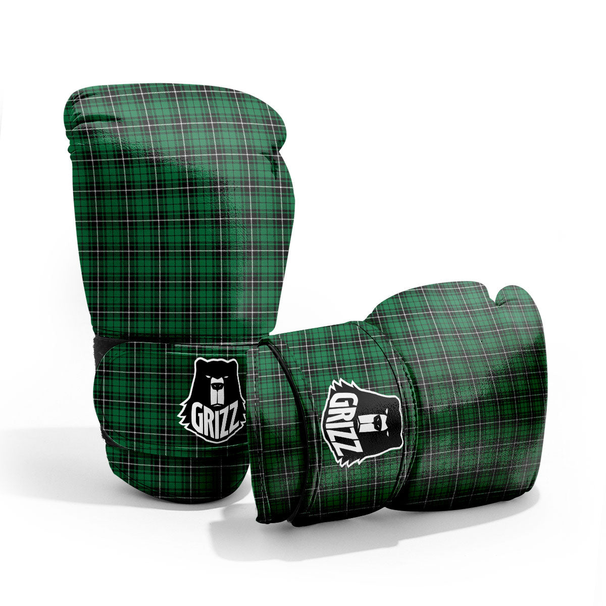 Stewart Tartan Green Print Pro Boxing Glove