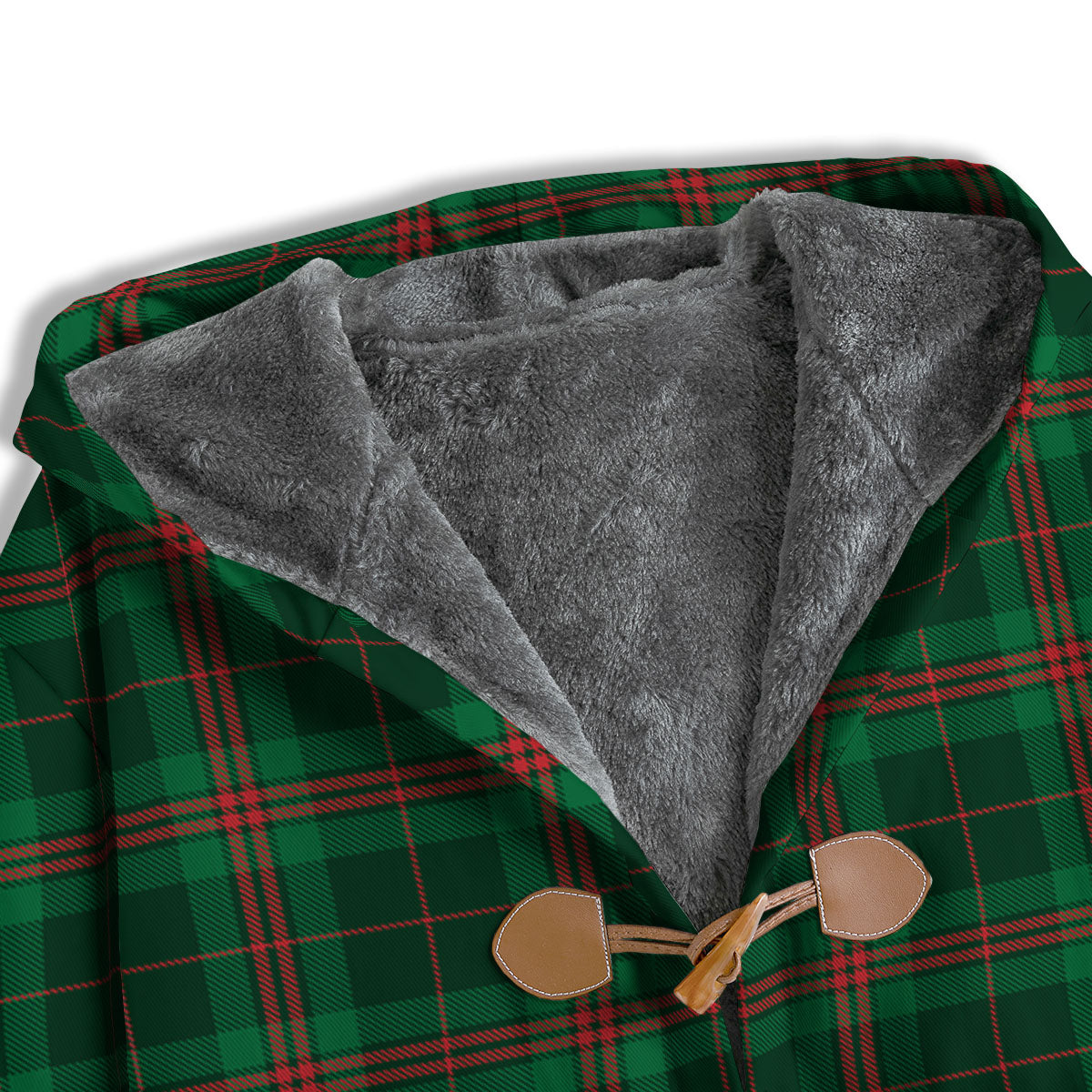 Stewart Tartan Red And Green Print Men's Windbreaker Jacket-grizzshop