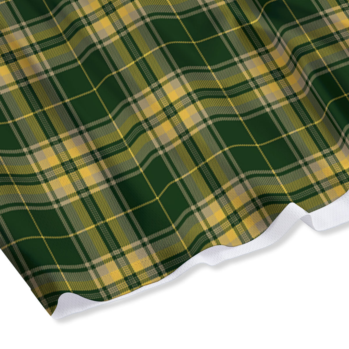 Stewart Tartan Yellow And Green Print Mesh Shorts
