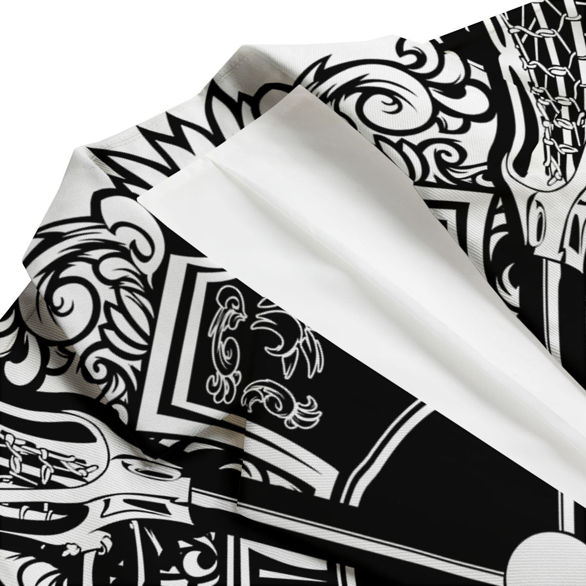 Sticks Lacrosse Ornate Wing Print Men's Blazer-grizzshop