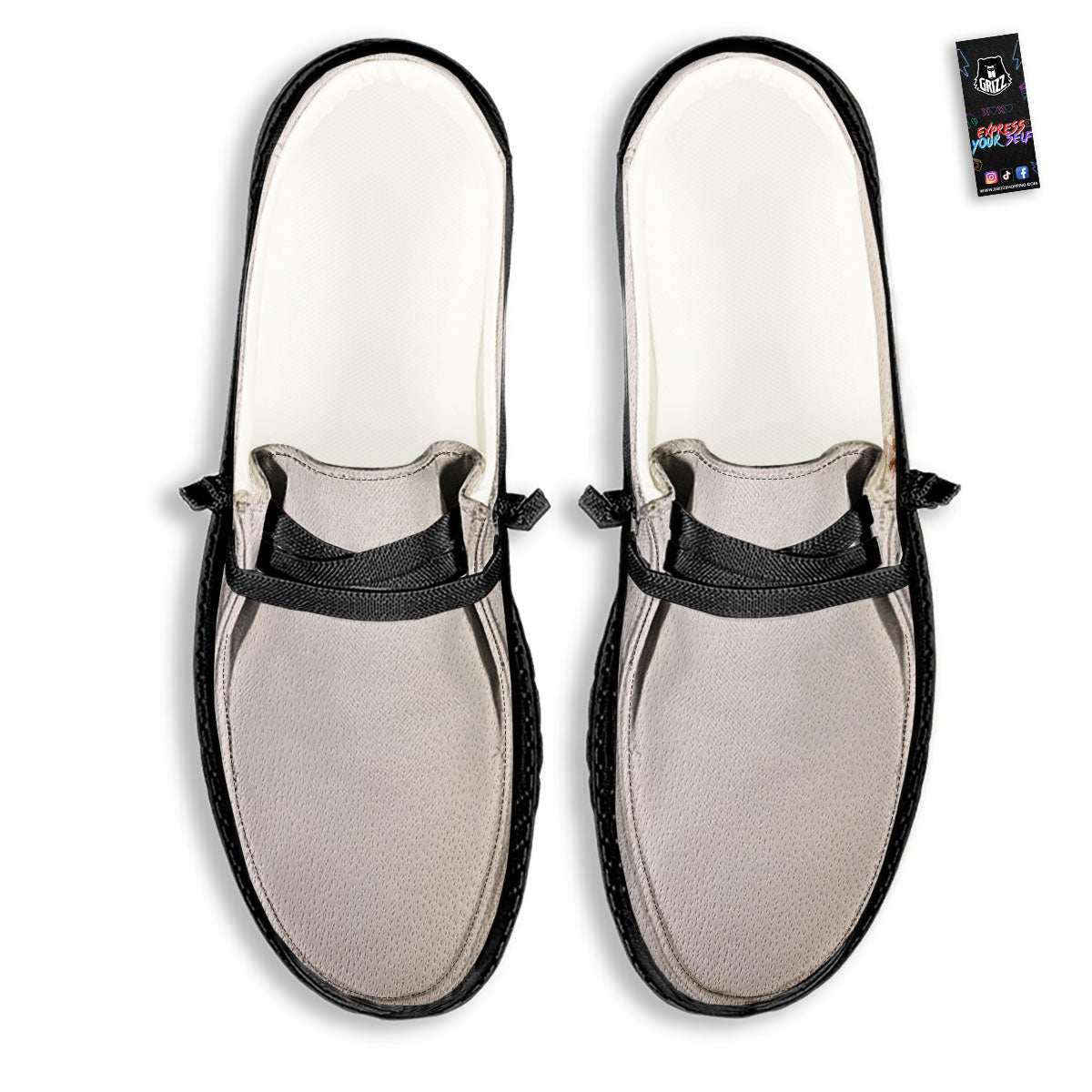 Stitching Baseball Print Black Loafers-grizzshop