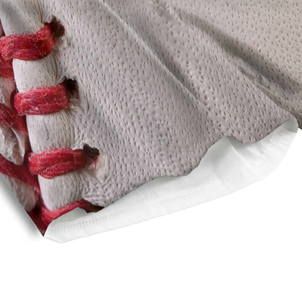 Stitching Baseball Print Men's Athletic Shorts