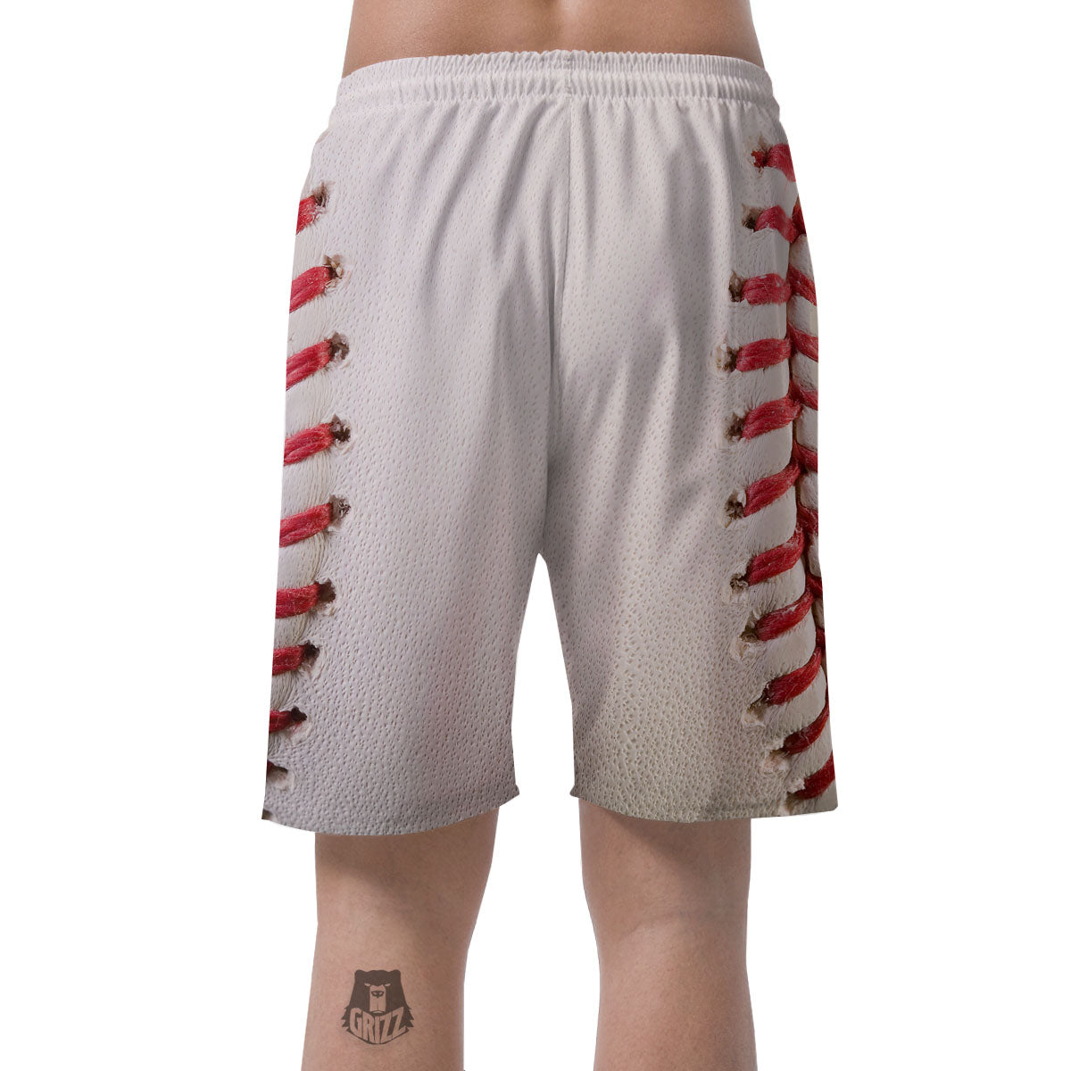 Stitching Baseball Print Men's Shorts-grizzshop