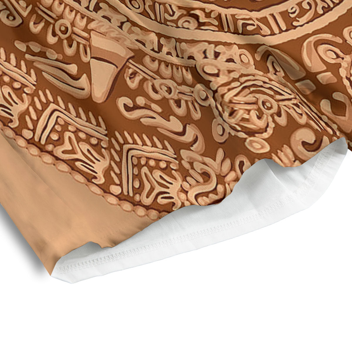 Stone Mayan Print Men's Athletic Shorts