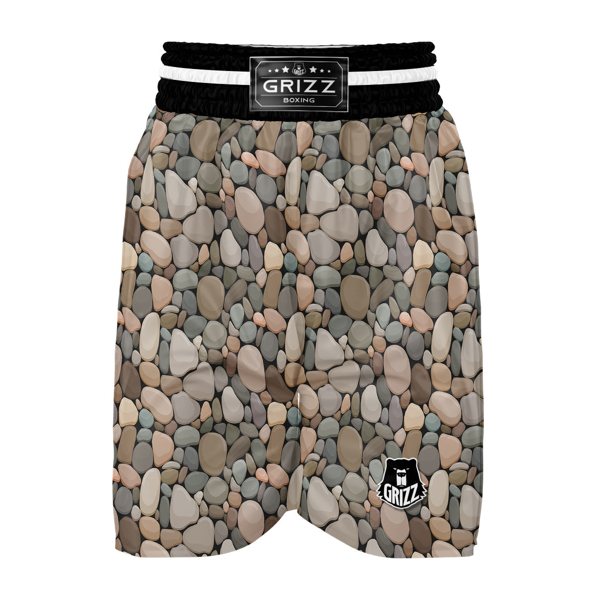 Stone Pastel Color Print Pattern Boxing Shorts-grizzshop