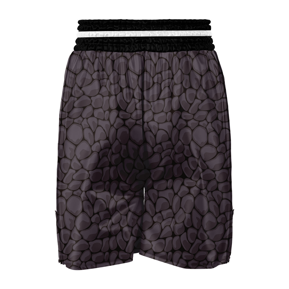 Stone Print Pattern Boxing Shorts-grizzshop