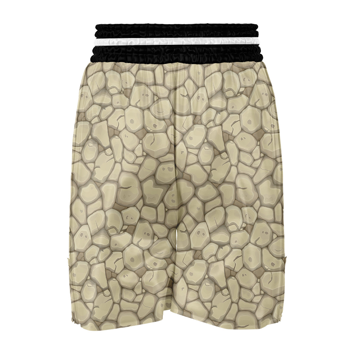 Stone Texture Print Pattern Boxing Shorts-grizzshop