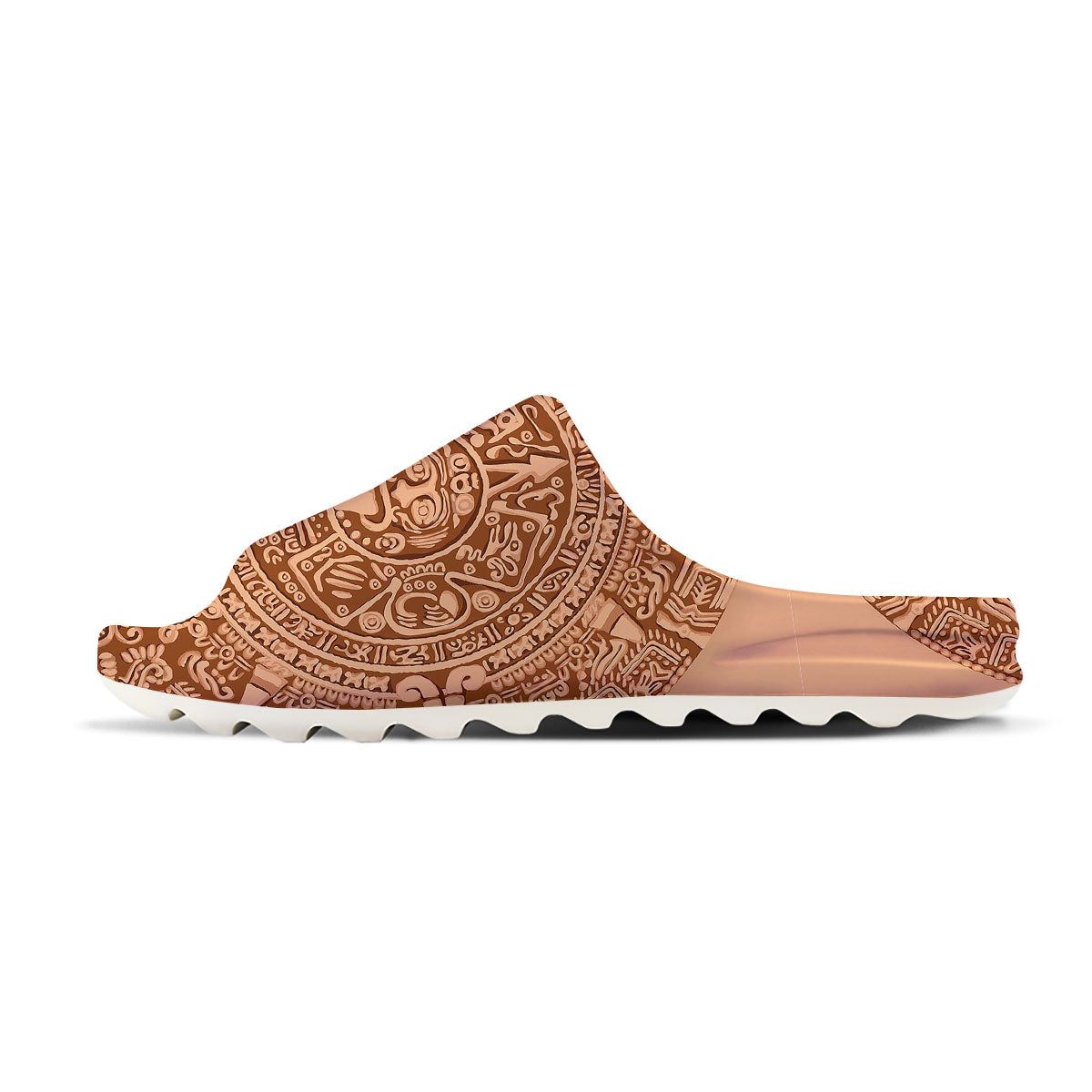 Stone Mayan Print Sandals-grizzshop