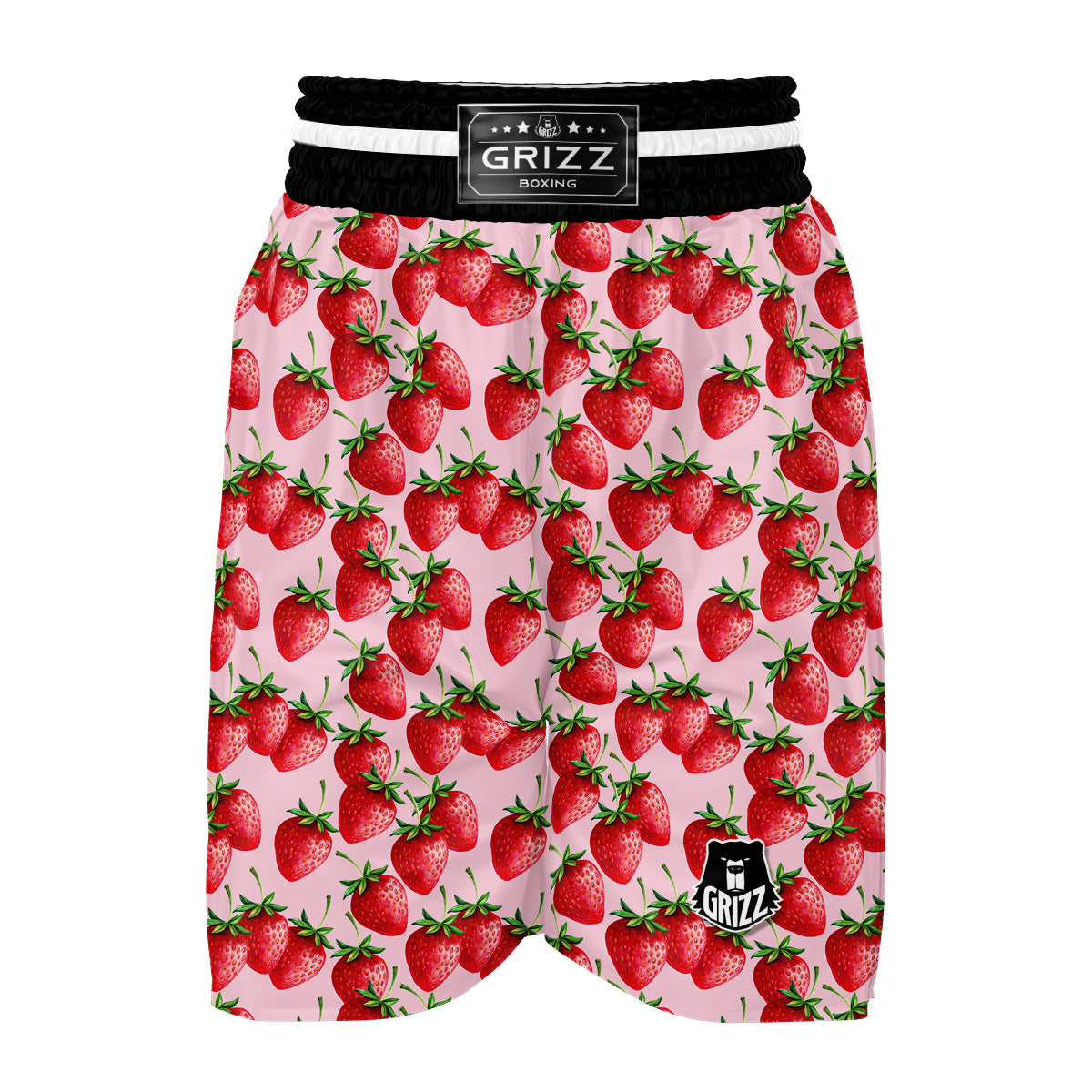 Strawberry Pattern Print Boxing Shorts-grizzshop