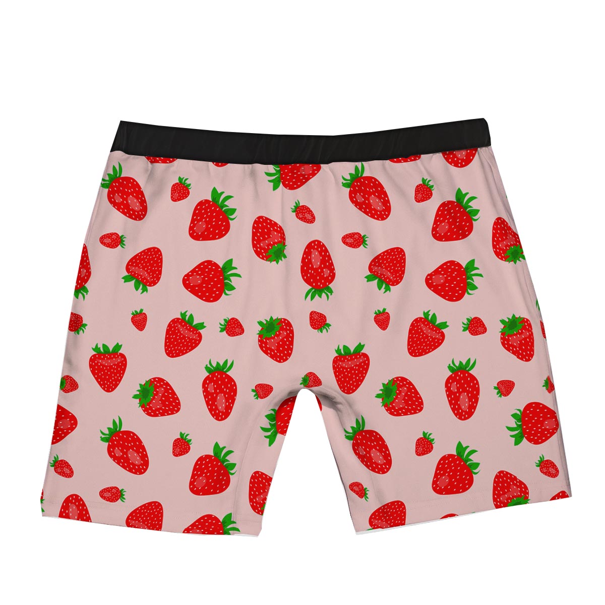 Strawberry Red Print Pattern Boxer Briefs-grizzshop