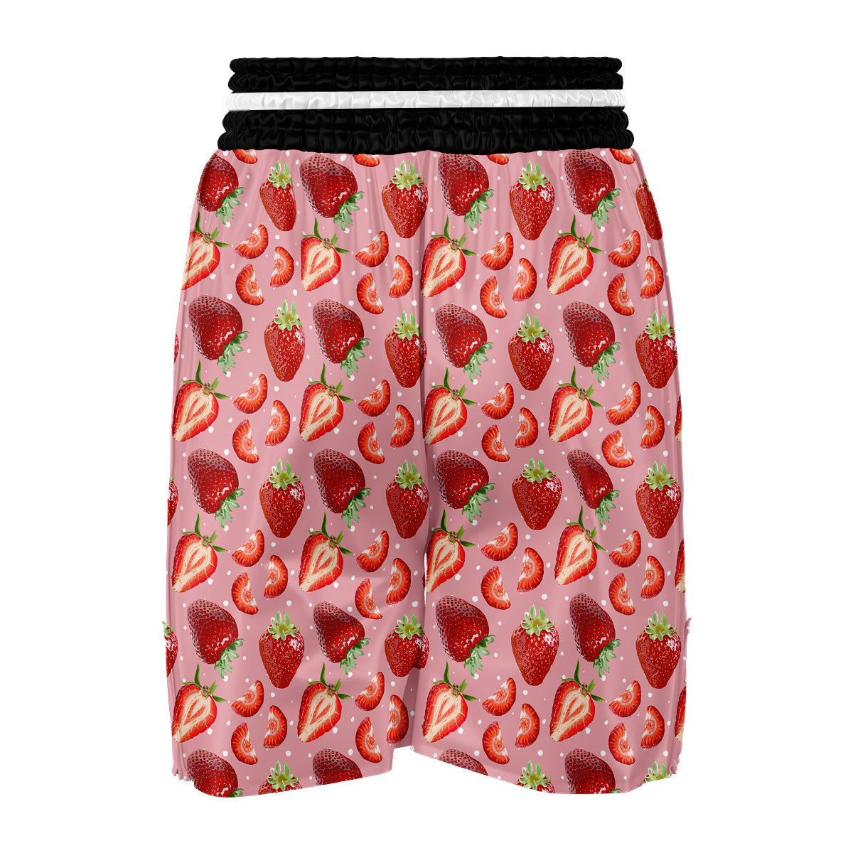 Strawberry Slice Print Pattern Boxing Shorts-grizzshop