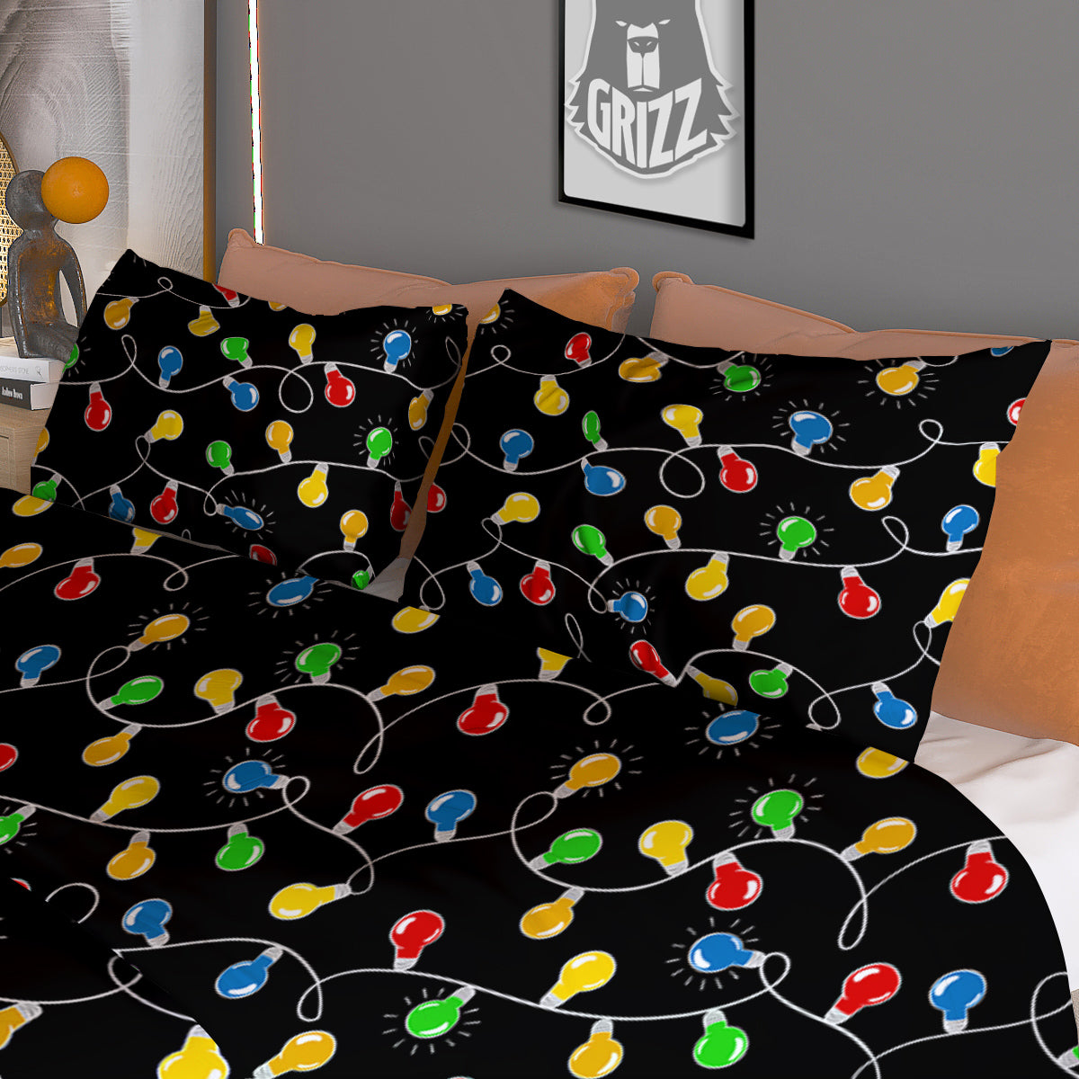 Snake Eye Green Print Duvet Cover Bedding Set