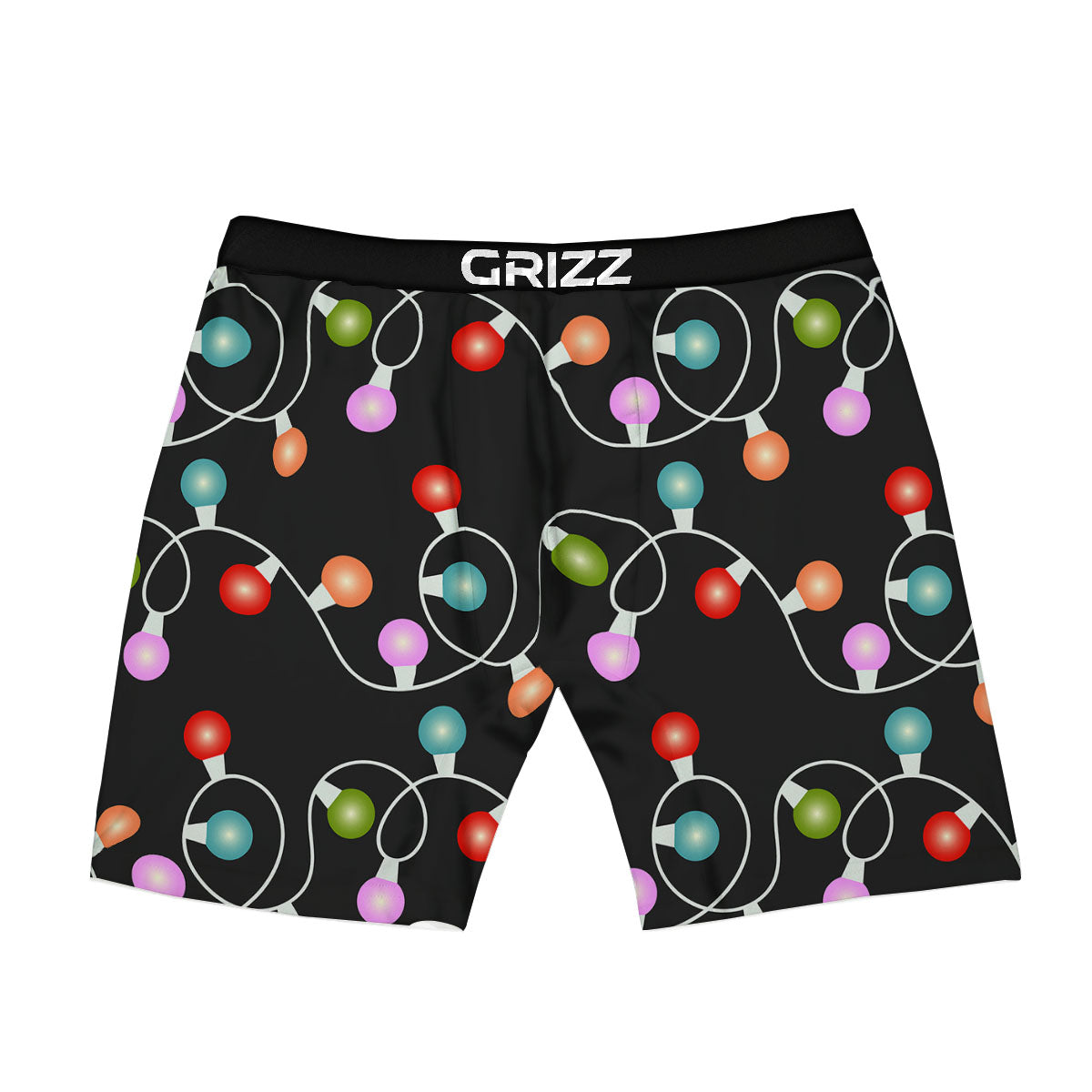 String Lights LED Christmas Print Boxer Briefs-grizzshop