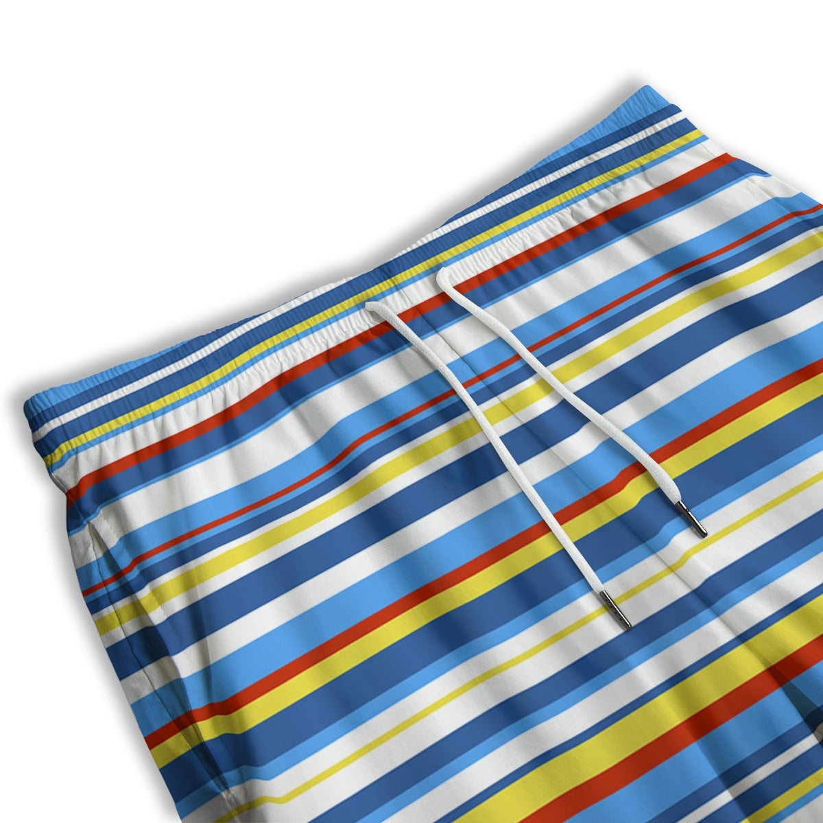 Stripe Autism Awareness Color Print Pattern Men's Athletic Shorts