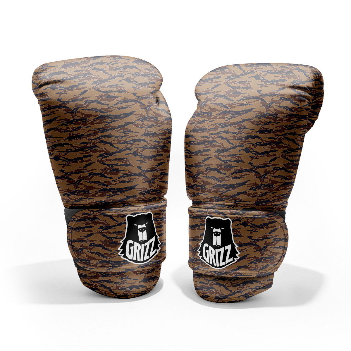Stripe Camouflage Desert Tiger Print Pro Boxing Glove