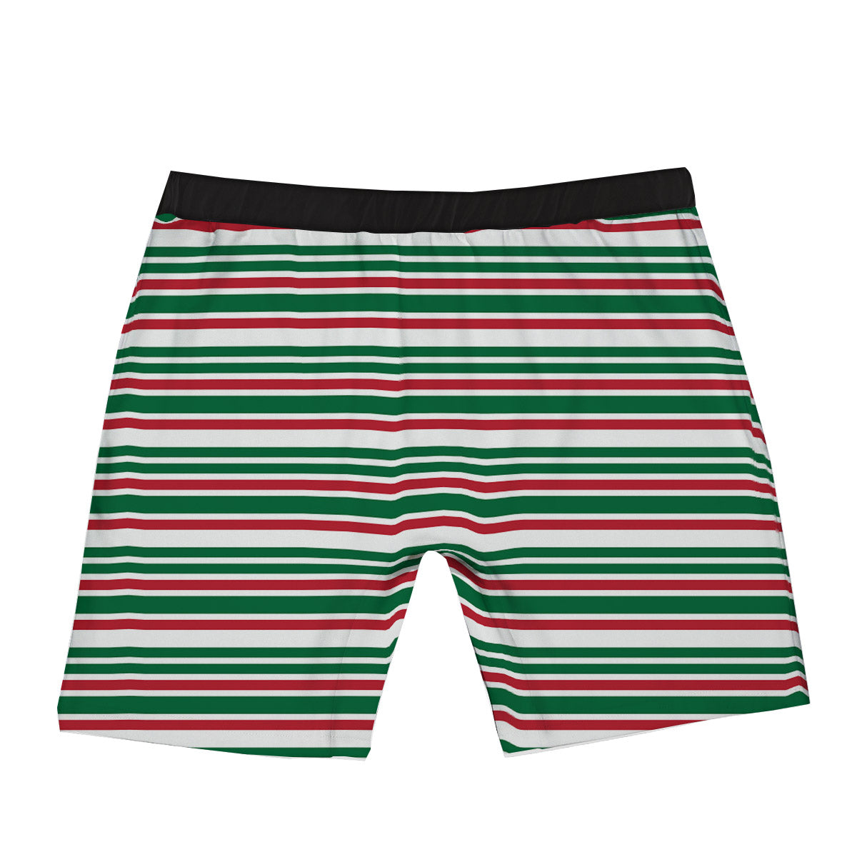 Stripe Candy Cane Print Pattern Boxer Briefs-grizzshop