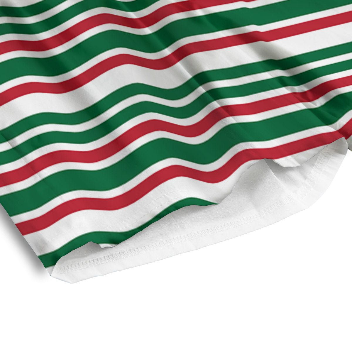 Stripe Candy Cane Print Pattern Men's Athletic Shorts