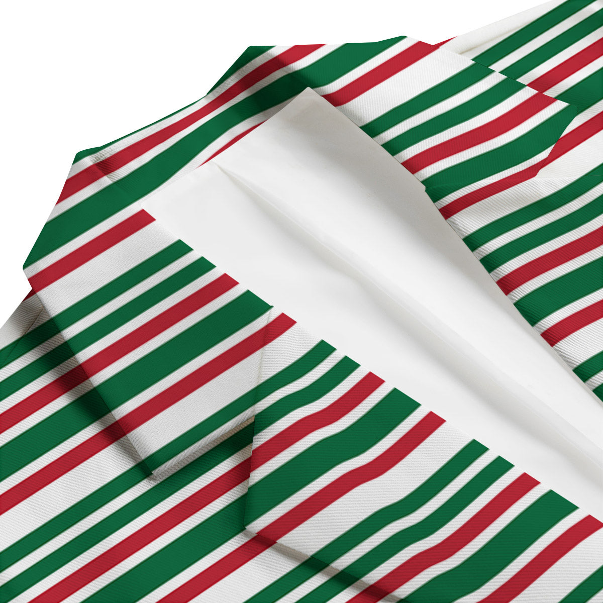 Stripe Candy Cane Print Pattern Men's Blazer-grizzshop