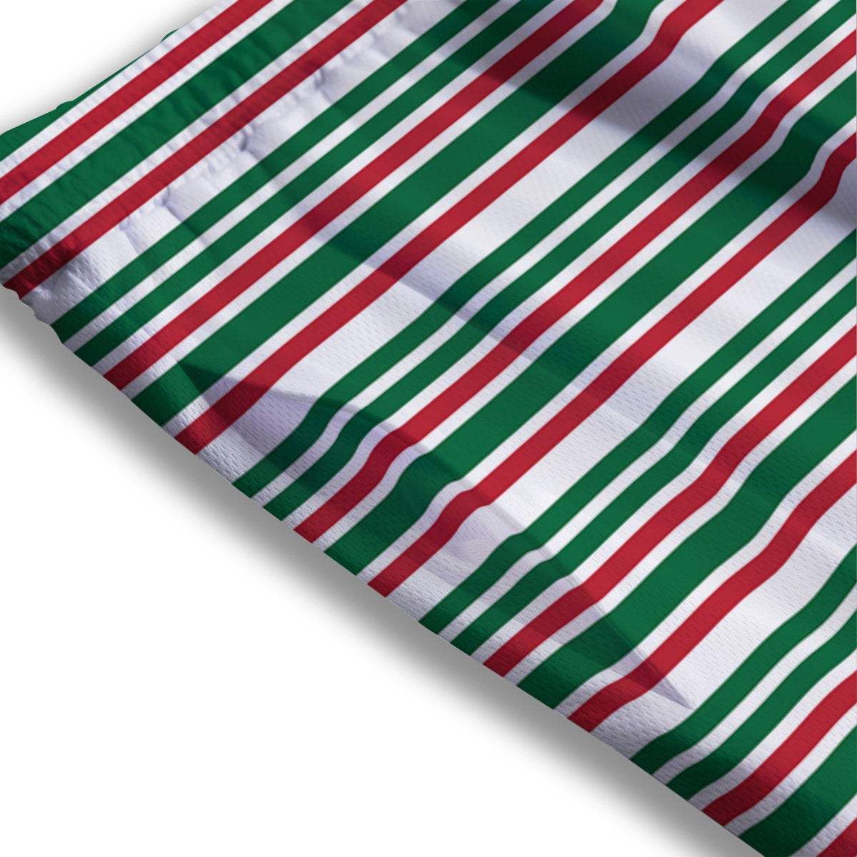 Stripe Candy Cane Print Pattern Mesh Shorts-grizzshop