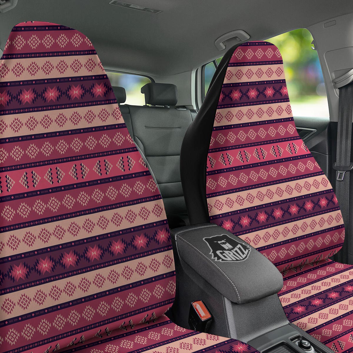Stripe Southwestern Print Pattern Car Seat Covers-grizzshop