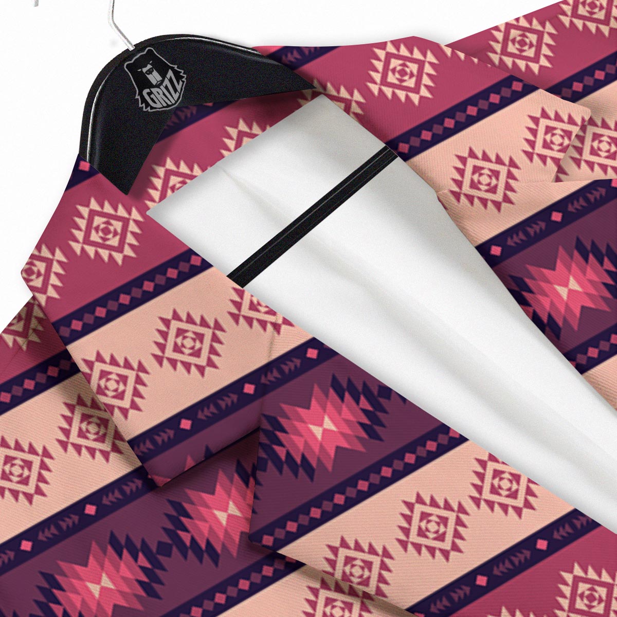 Stripe Southwestern Print Pattern Men's Sport Coat-grizzshop