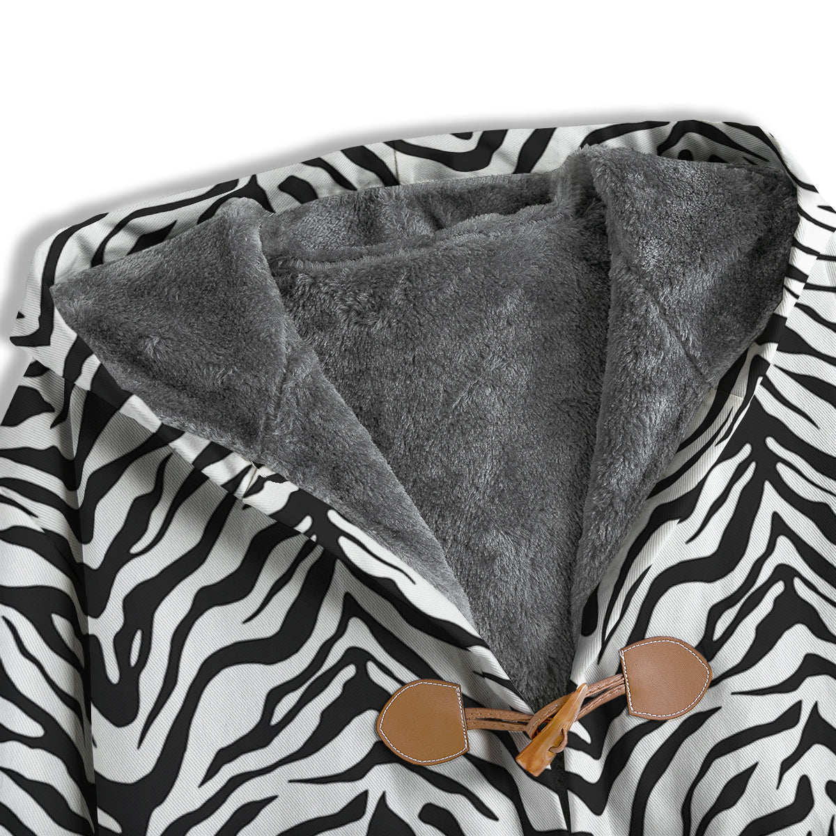 Stripe White Tiger Print Pattern Men's Windbreaker Jacket-grizzshop