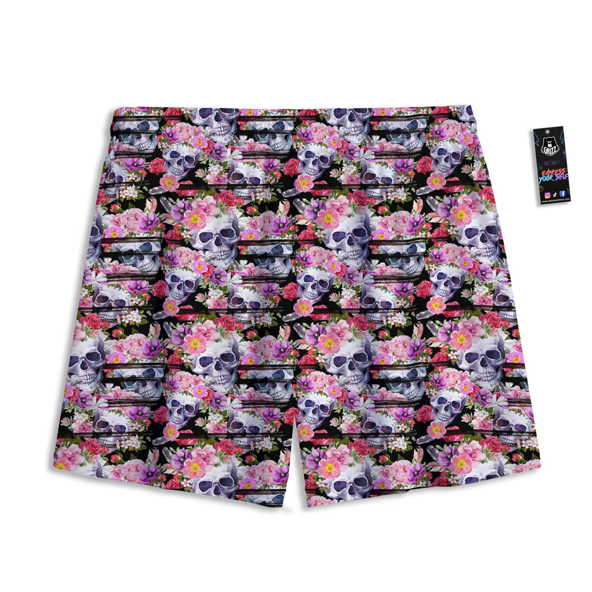 Spirit Owl Gold Print Mesh Shorts