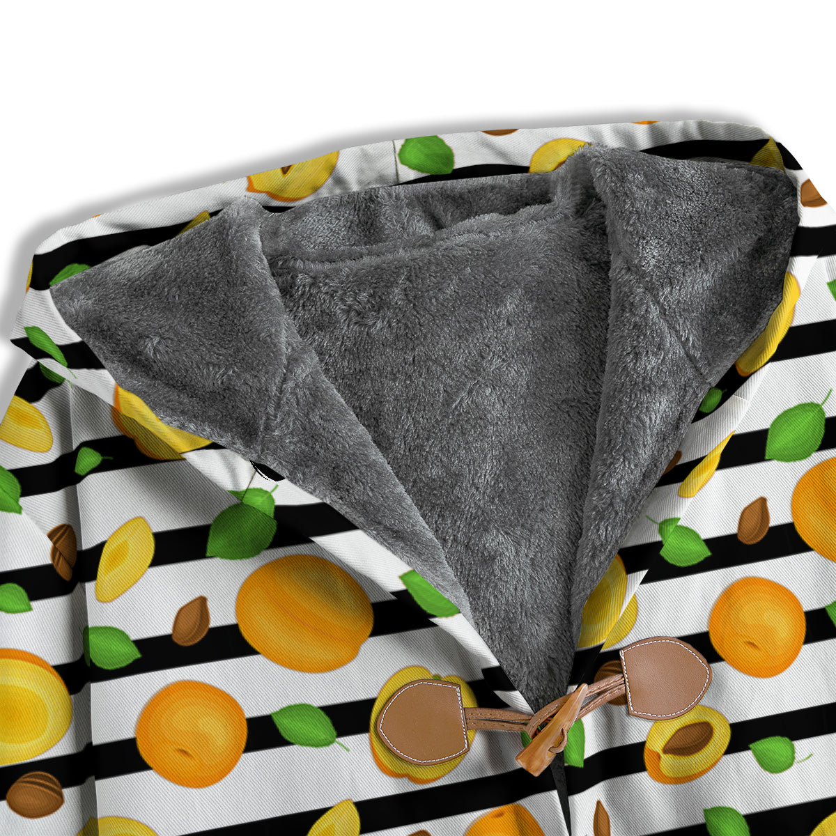 Striped Apricot Print Pattern Men's Windbreaker Jacket-grizzshop