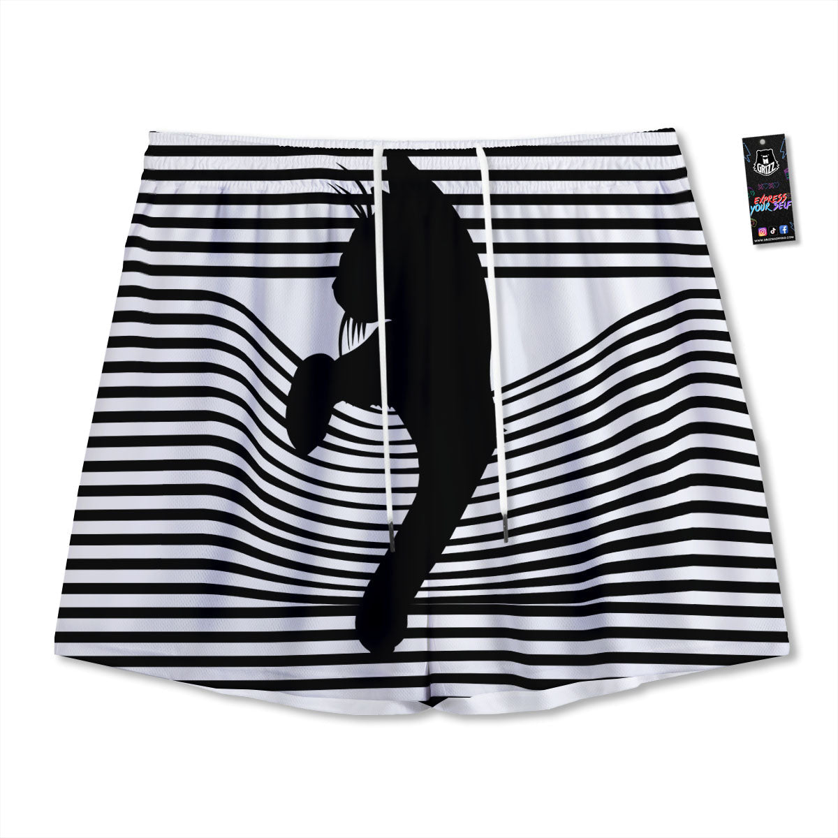 St. Patrick's Day Cute Clover Print Mesh Shorts