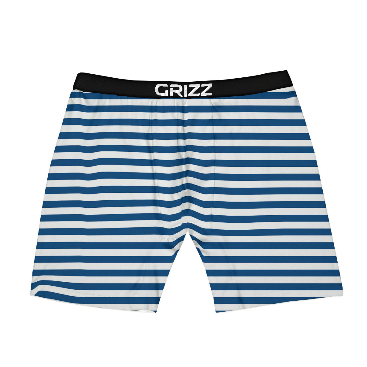 Striped Blue Print Pattern Boxer Briefs-grizzshop