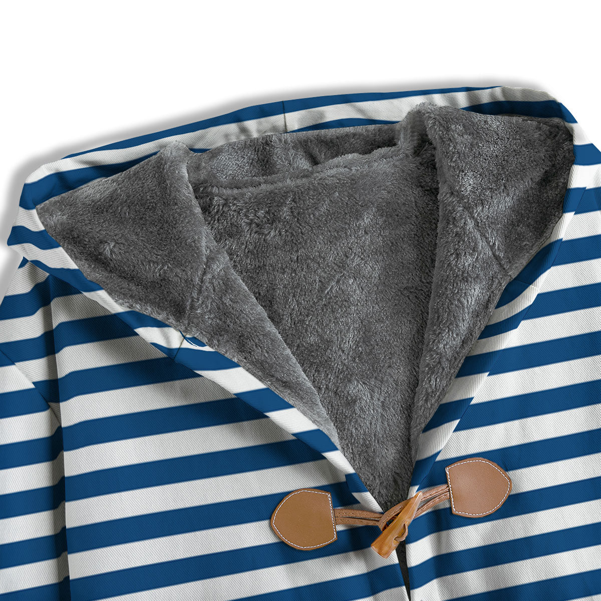 Striped Blue Print Pattern Men's Windbreaker Jacket-grizzshop