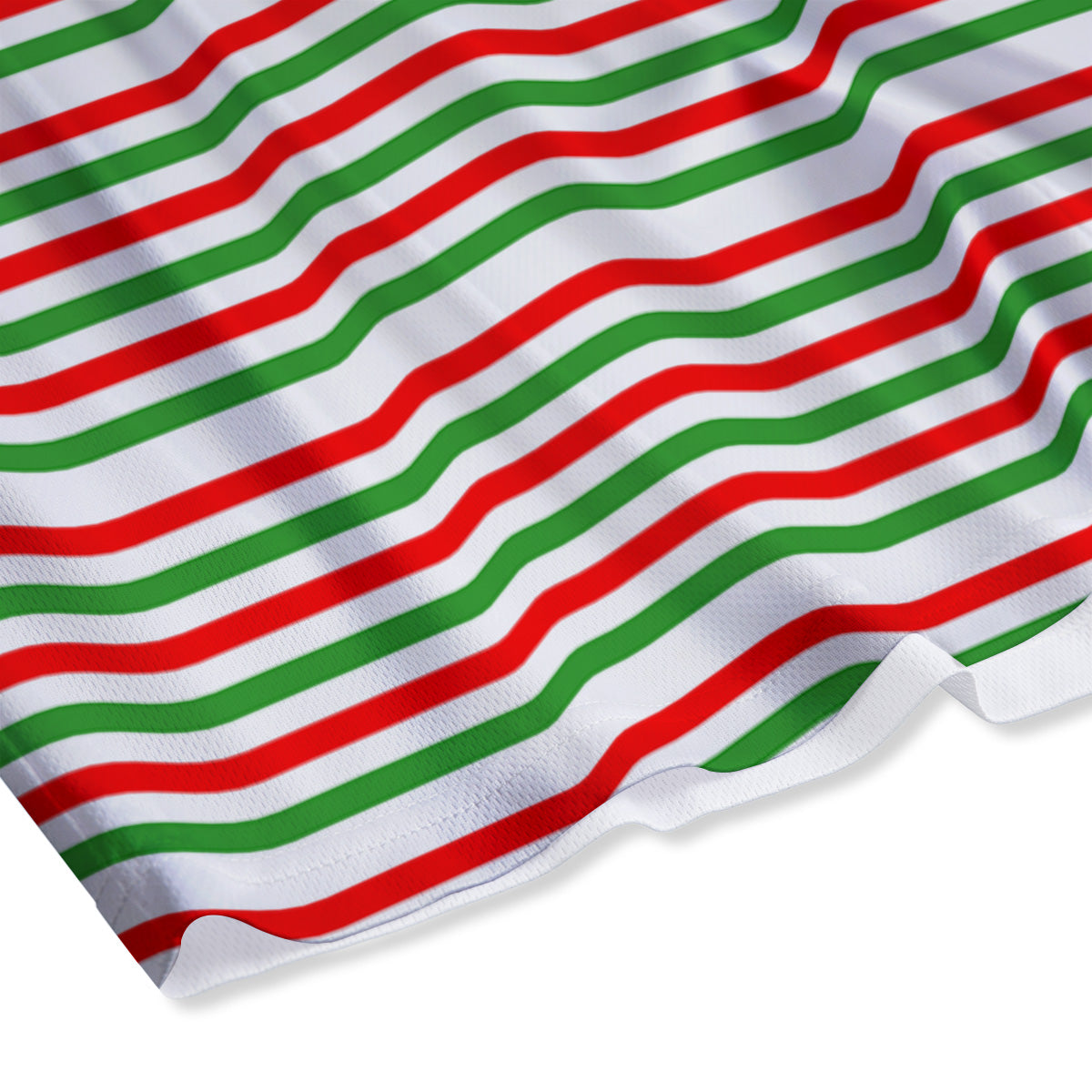 Striped Candy Cane Print Pattern Mesh Shorts-grizzshop