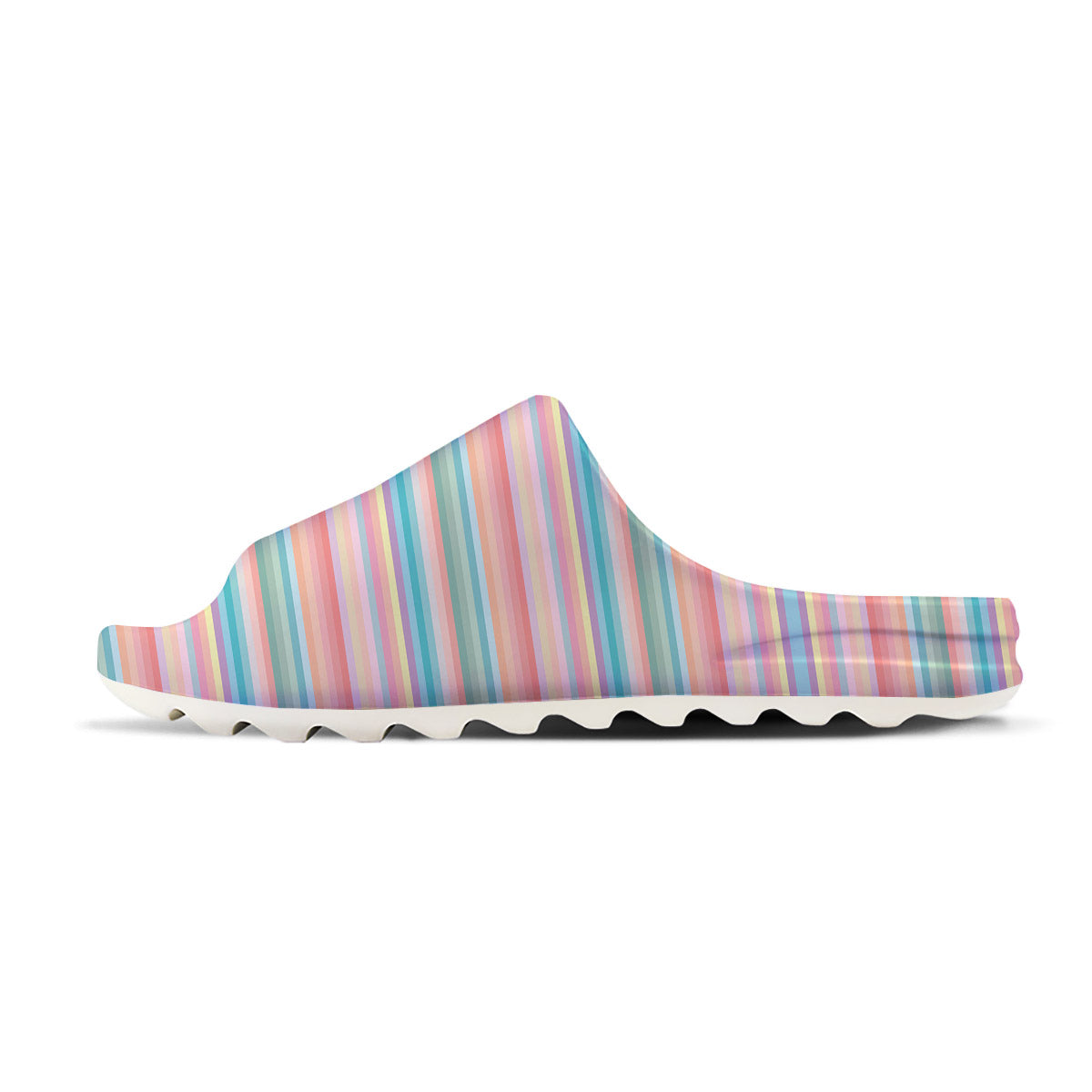 Striped Colorful Print Pattern Sandals-grizzshop