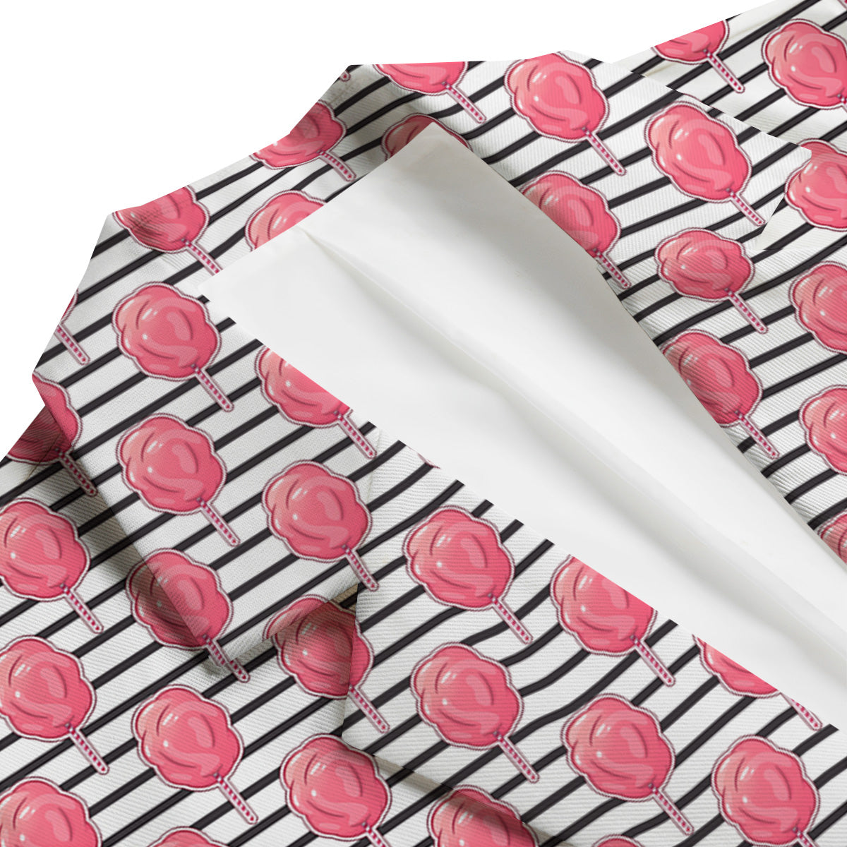 Striped Cotton Candy Print Pattern Men's Blazer-grizzshop