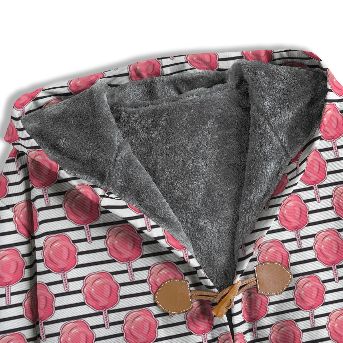 Striped Cotton Candy Print Pattern Men's Windbreaker Jacket-grizzshop