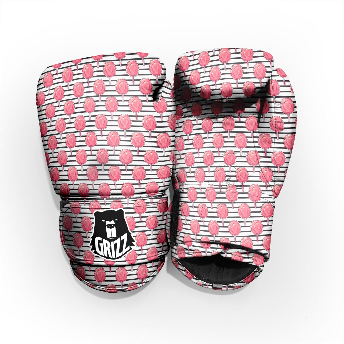 Striped Cotton Candy Print Pattern Pro Boxing Glove