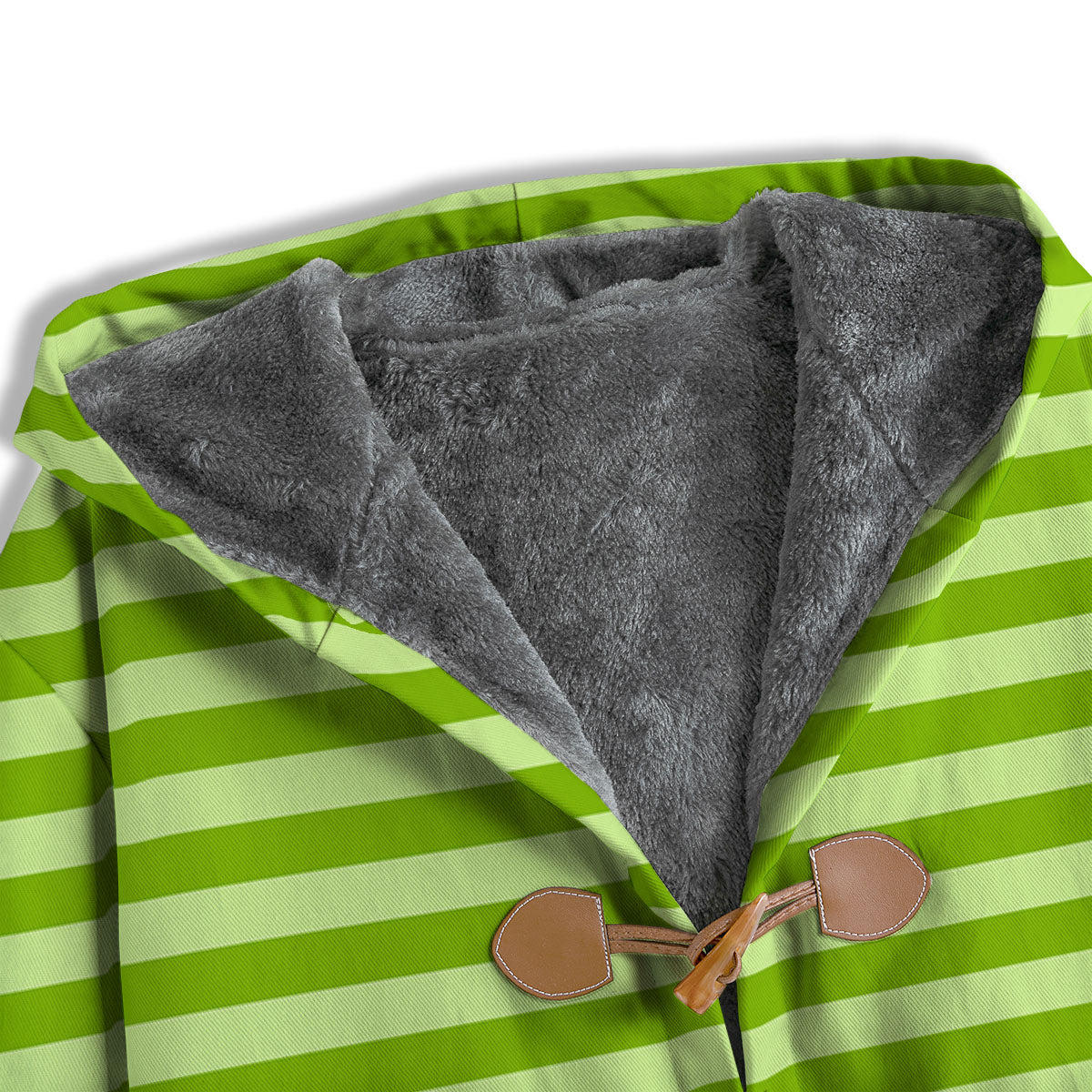 Striped Green Print Pattern Men's Windbreaker Jacket-grizzshop